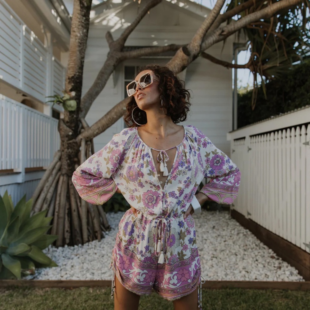 SPELL Buttercup Romper in Meadow NWOT Size XS - Picture 4 of 14